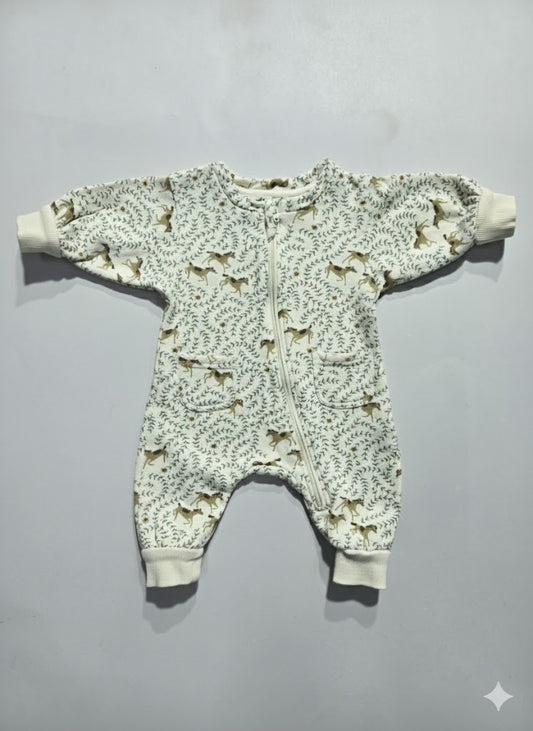 Baby's FS loop knit jumpsuit /sleepsuit