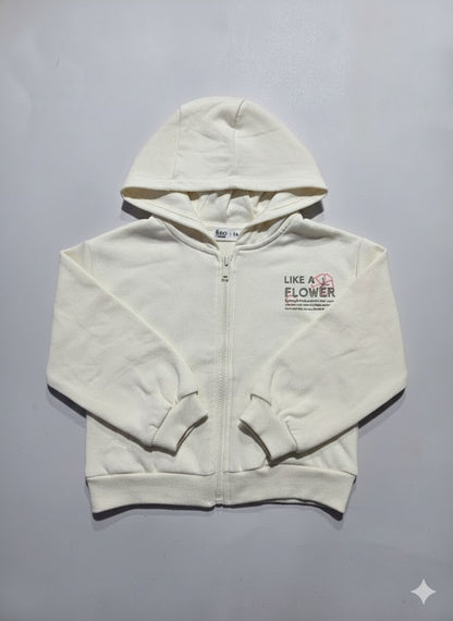 Girl's winter special full open zipper hoodie