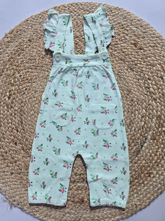 Baby's LS half jumpsuit - green