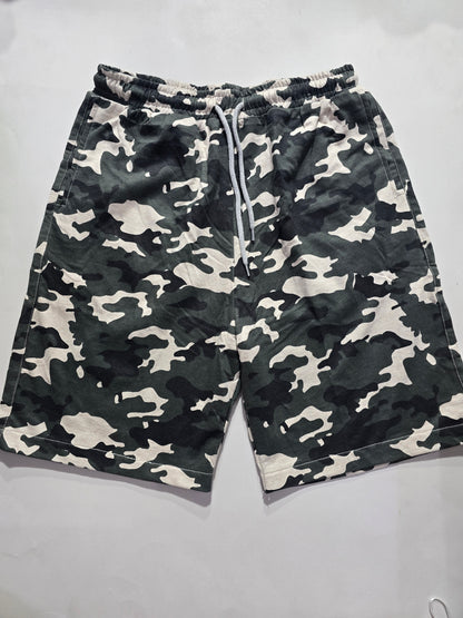 Men's loop knit shorts - military