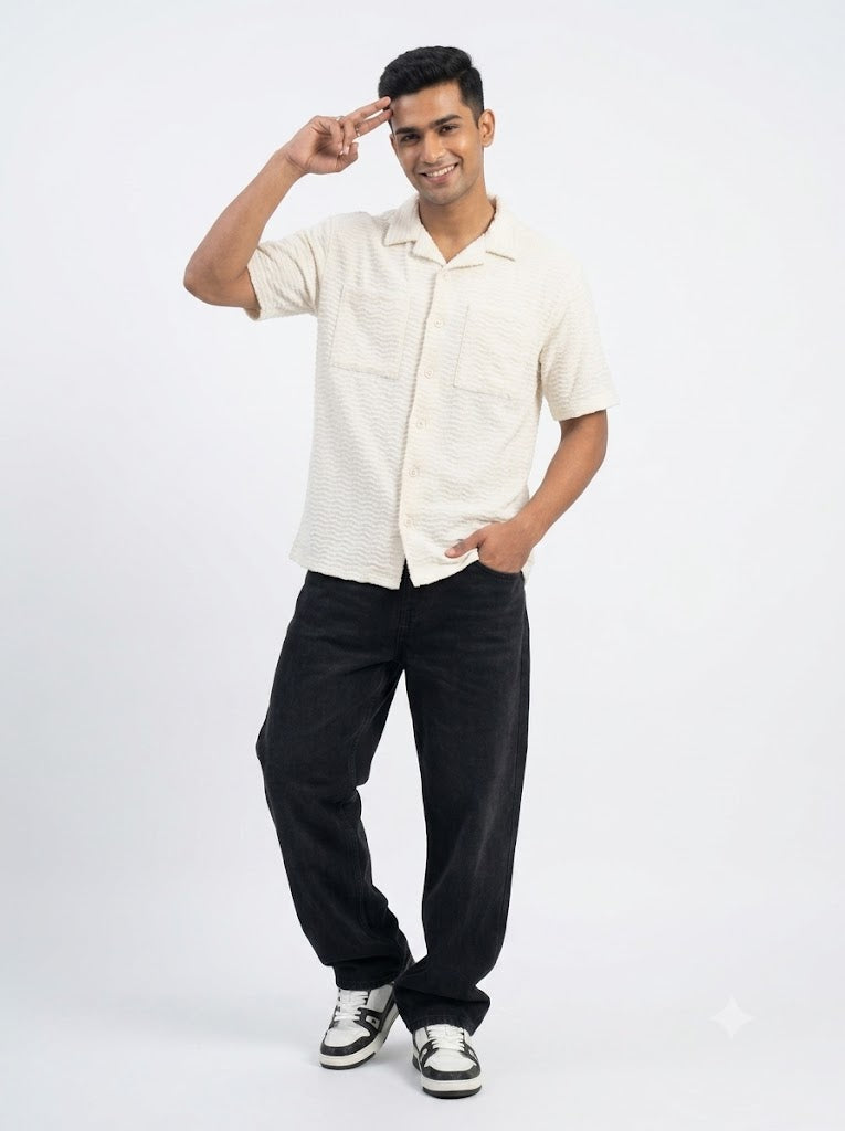 Men's casual shirt - white