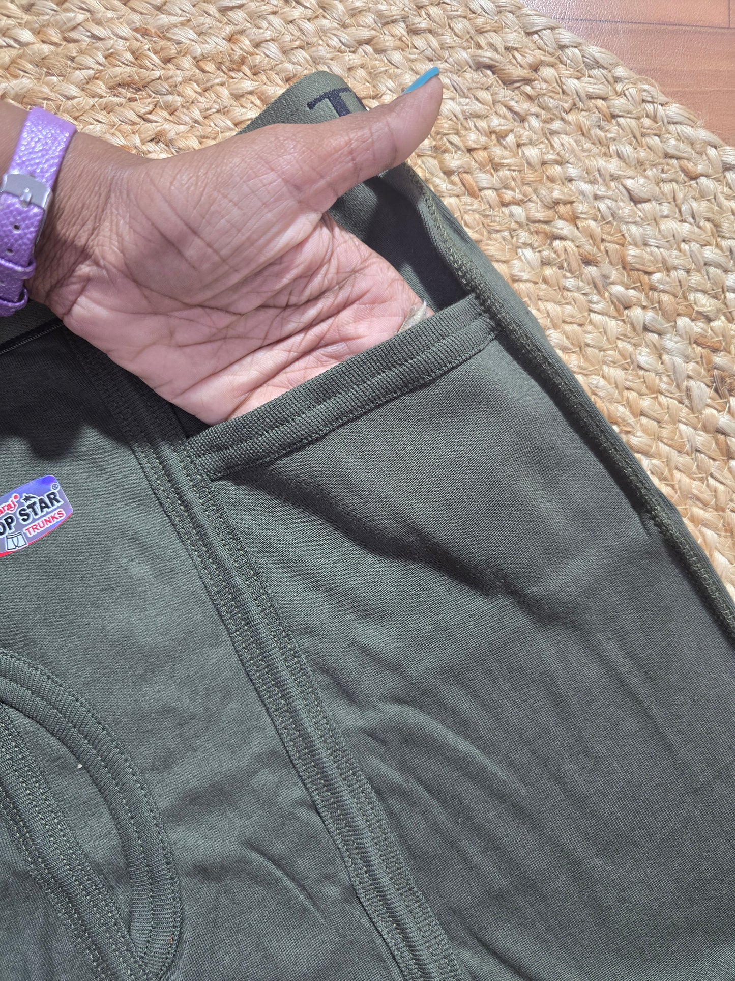 Men's trunk - olive green