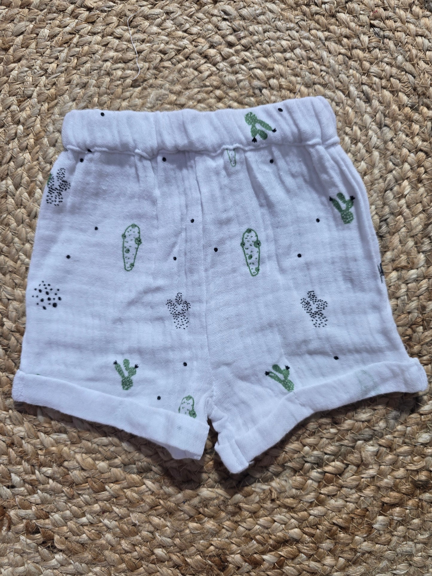 Baby's muslin shorts - w.cactus