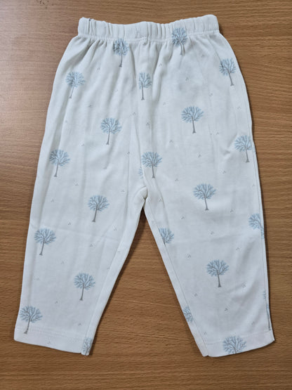 Baby's pants - blue tree