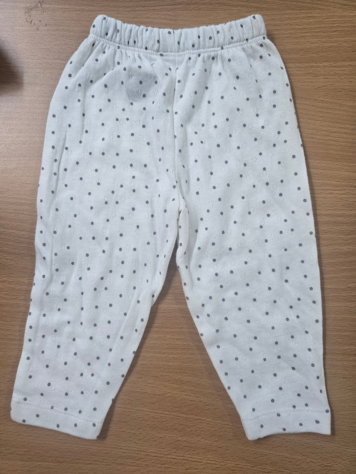 Baby's pants - grey dots