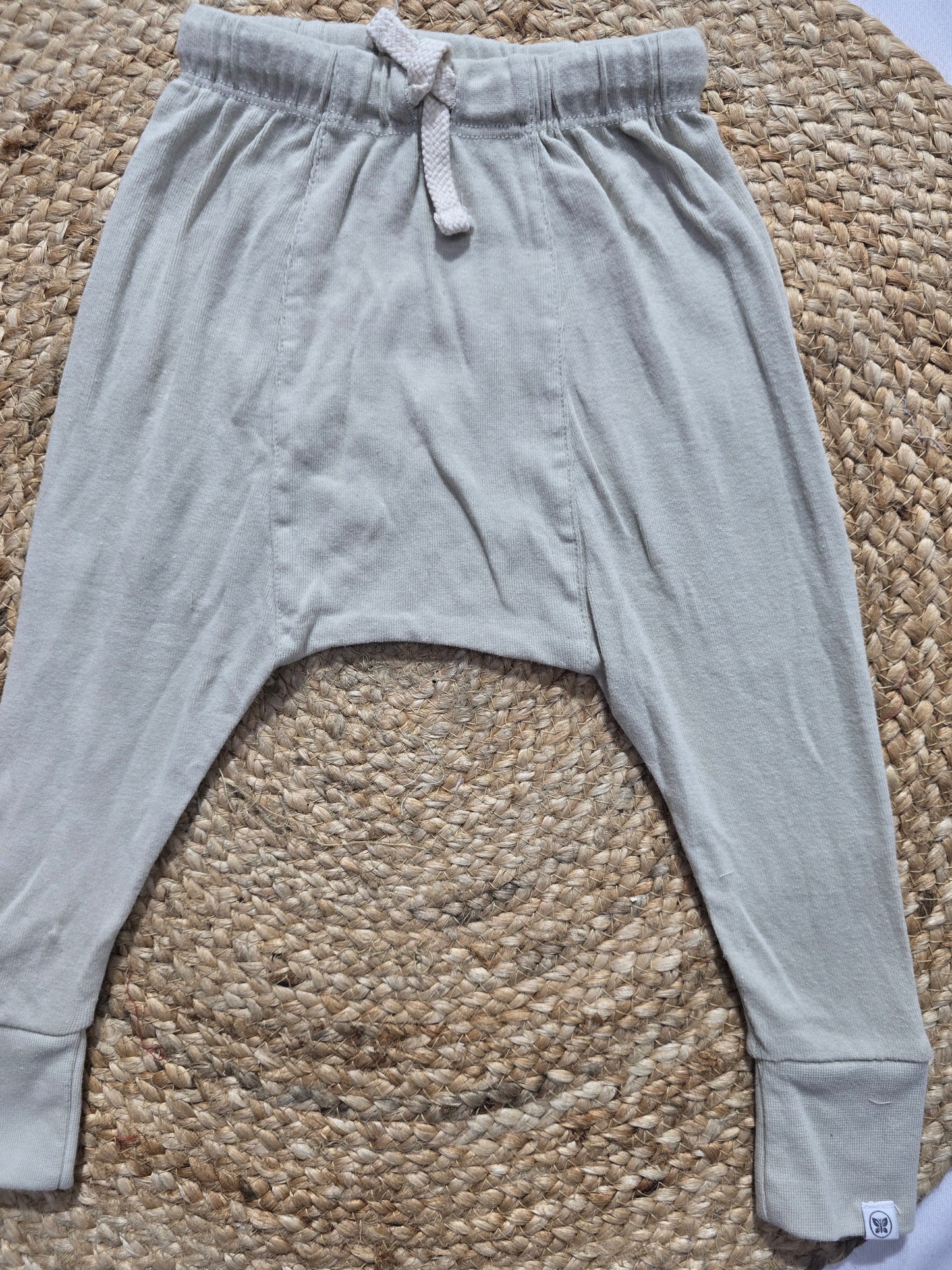 Baby's diaper pants - beige green