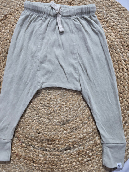 Baby's diaper pants - beige green
