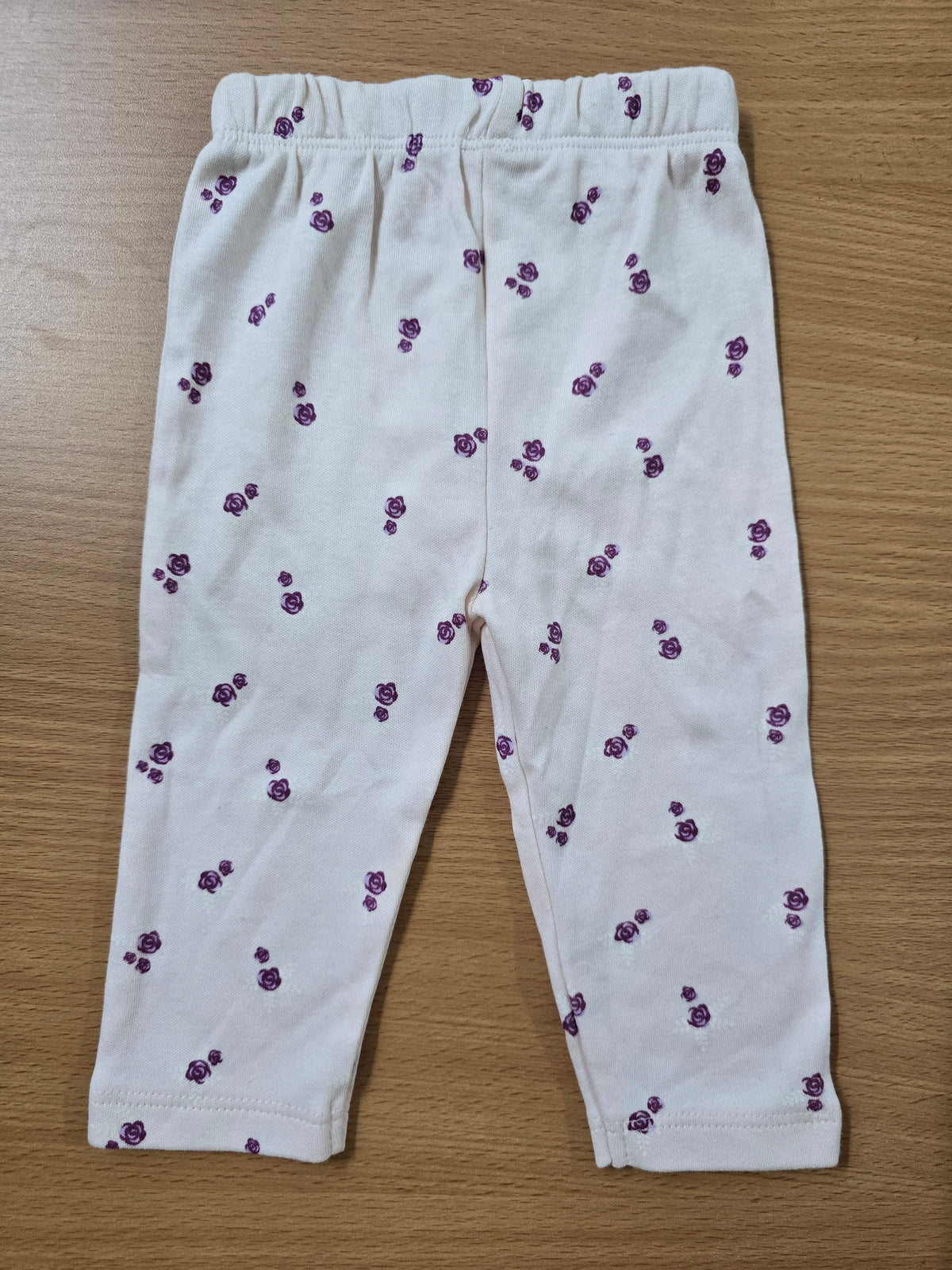 Baby's pants - purple rose