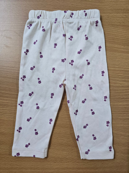 Baby's pants - purple rose