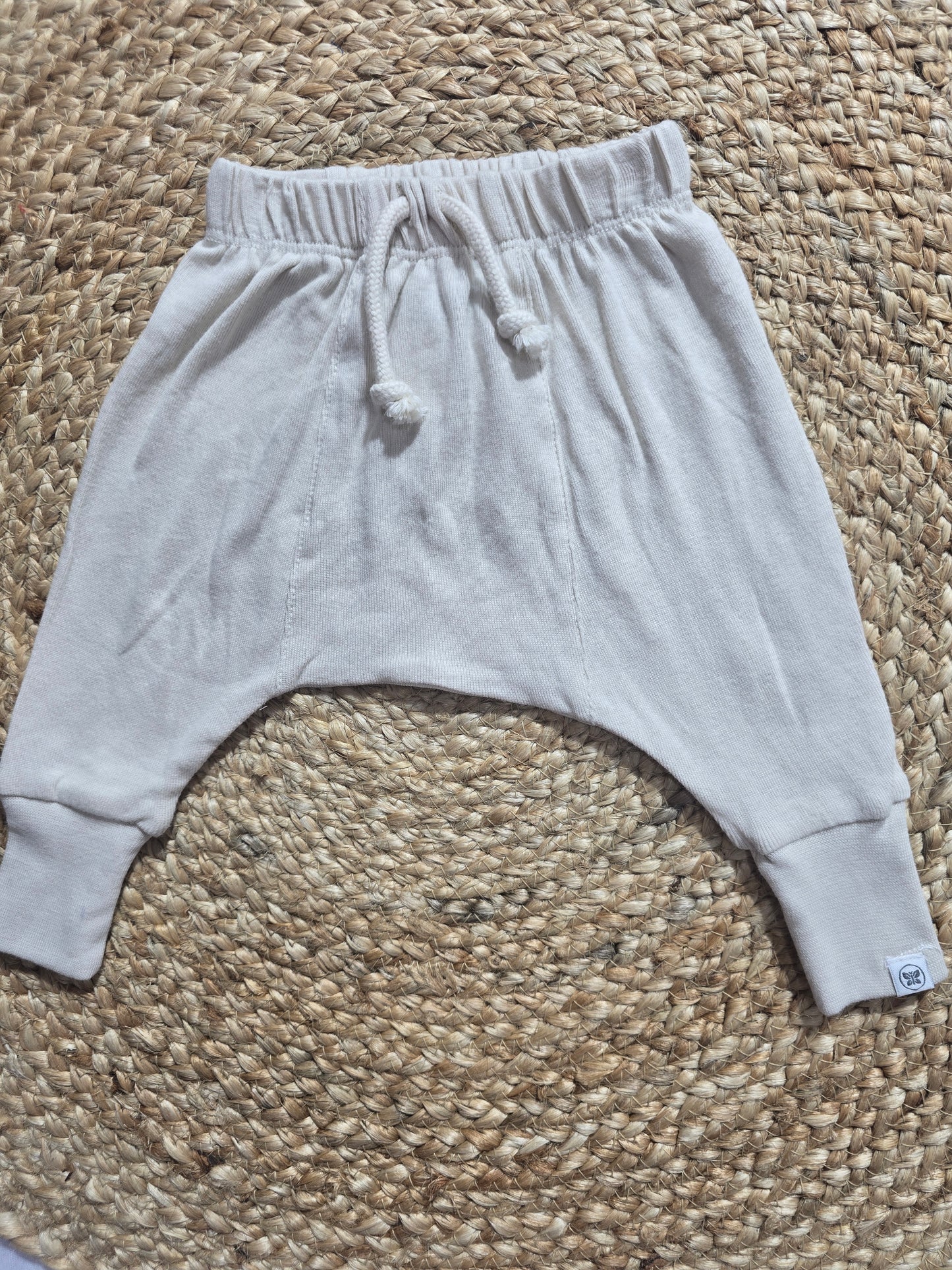 Baby's diaper pants - half white