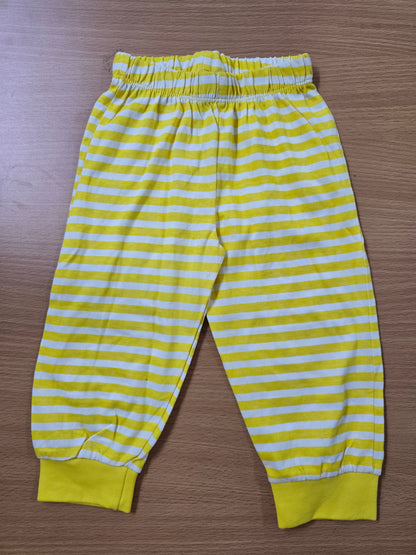 Baby's pants - yellow line