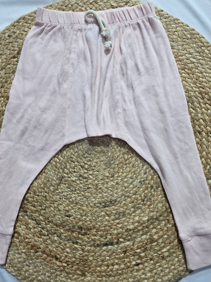 Baby's diaper pants - baby pink