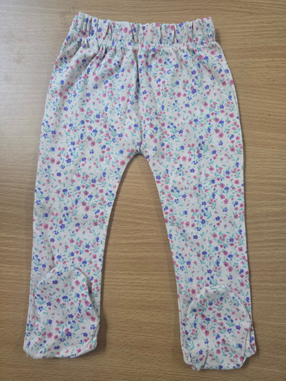 Baby's pants with attached shoe - mini blossom