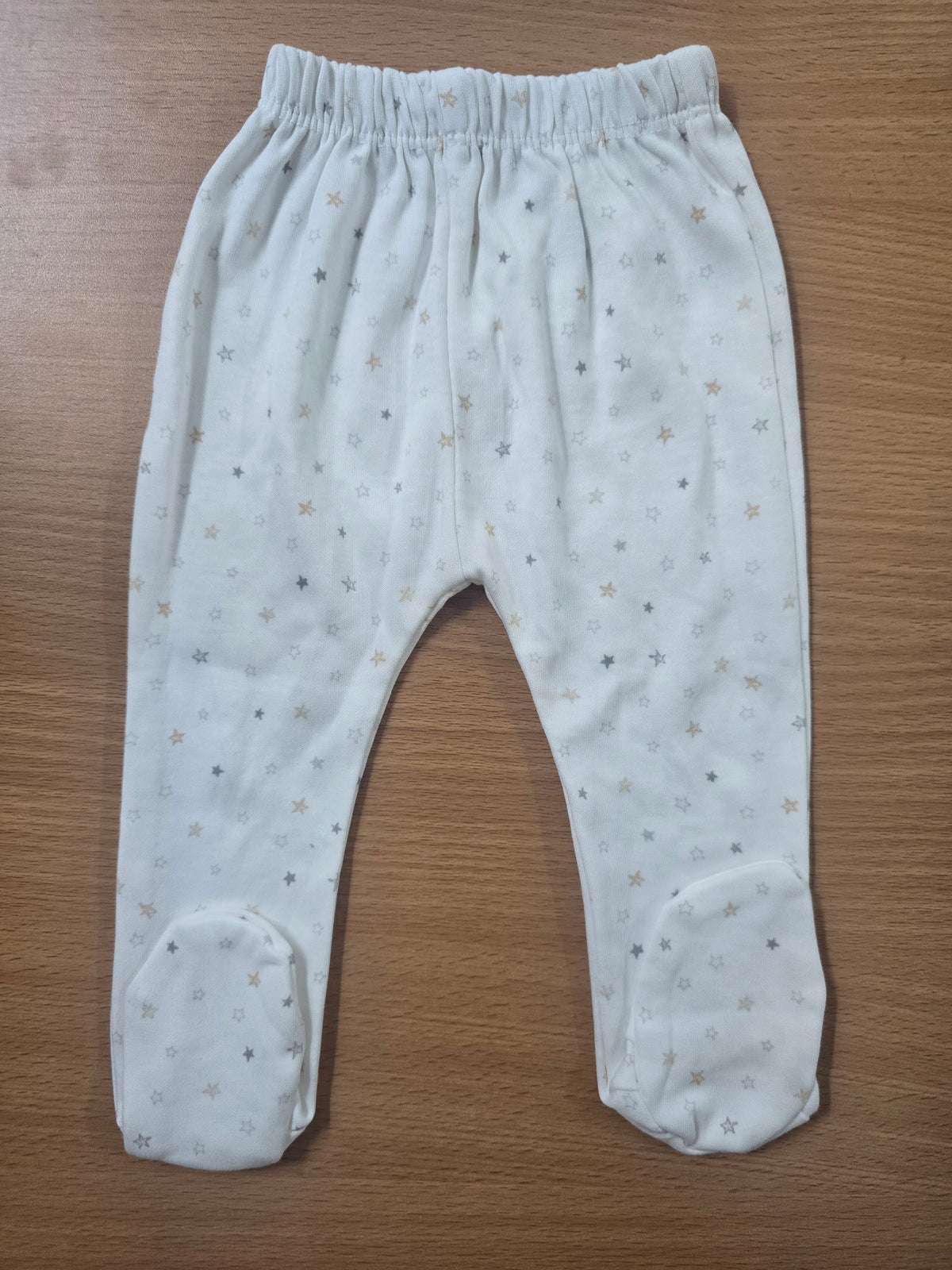 Baby's pants with attached shoe - stars