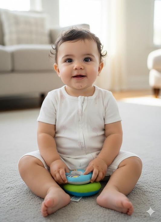 Baby's half jumpsuit