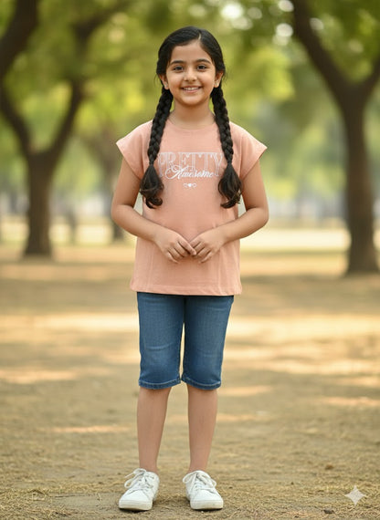 Girl's Cap sleeve t-shirt