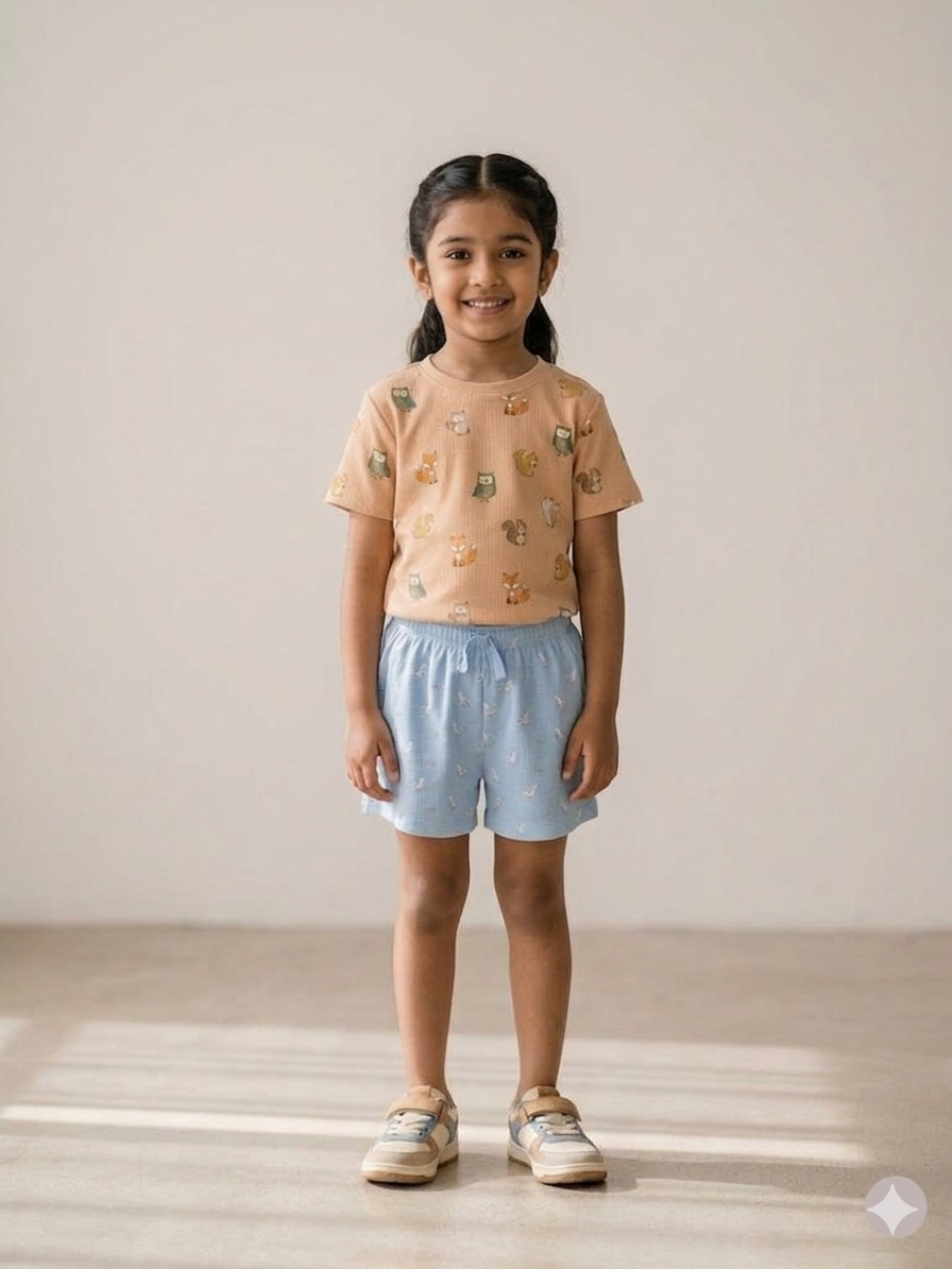 Girl's shorts - birds