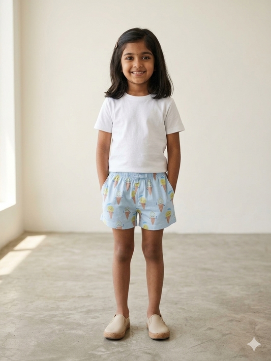 Girl's shorts - ice