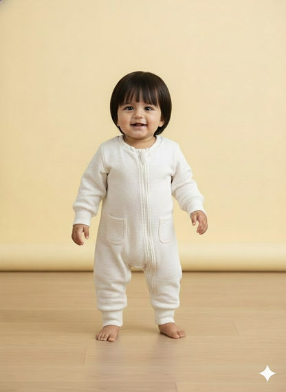 Baby's FS loop knit jumpsuit