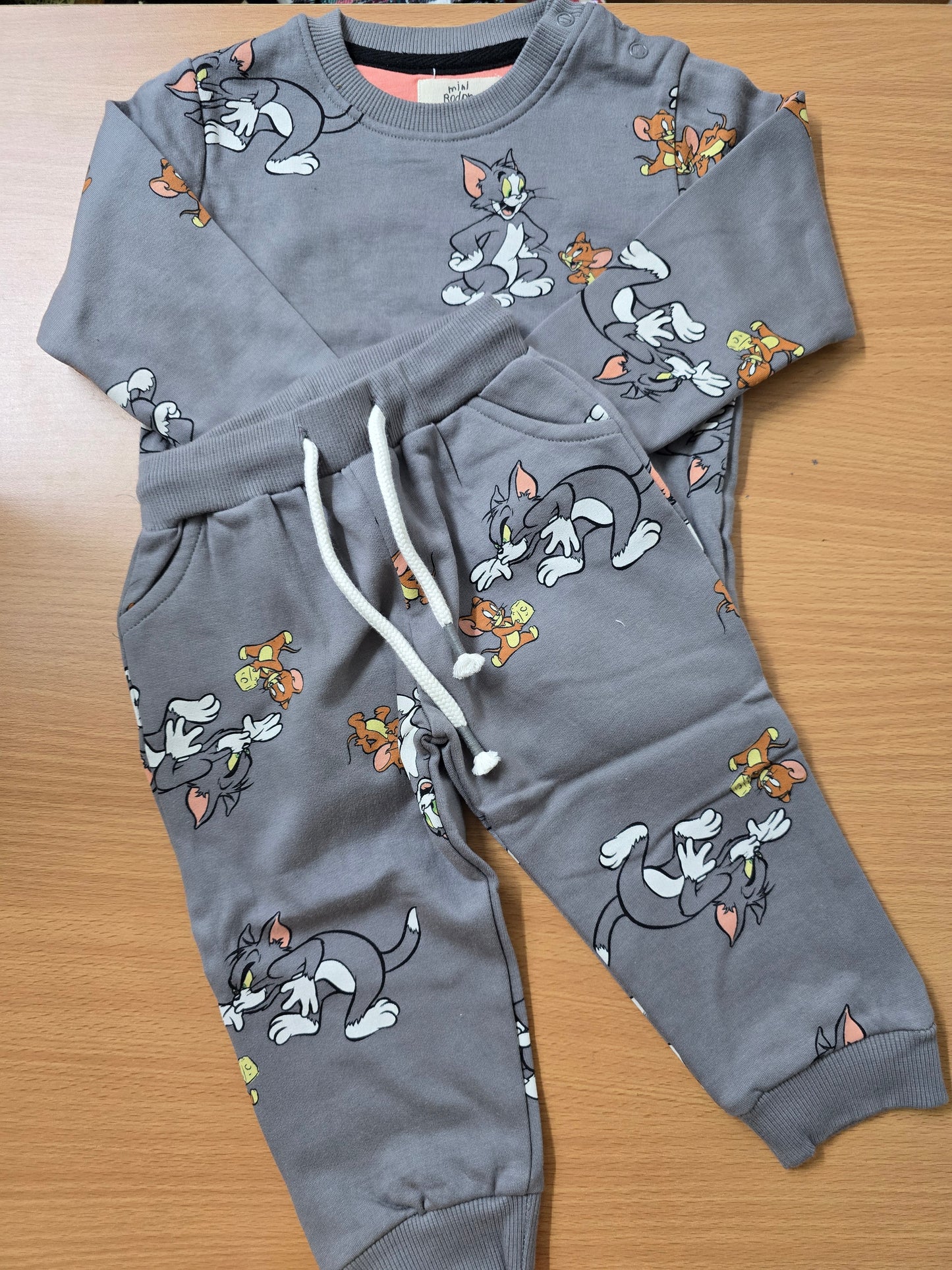 Baby's loop knit pant set - tom&jerry