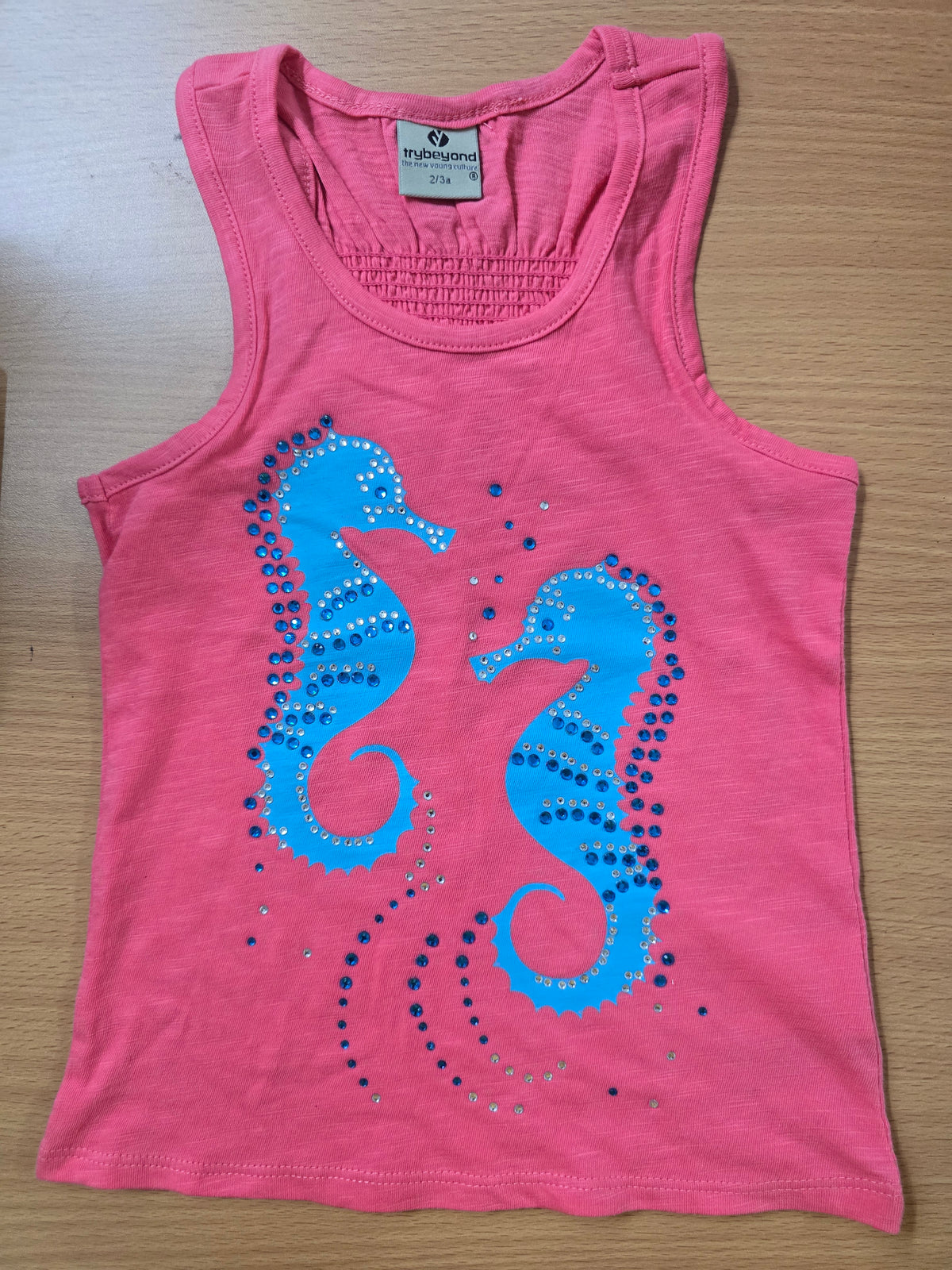 Girl's LS t-shirt - seahorse
