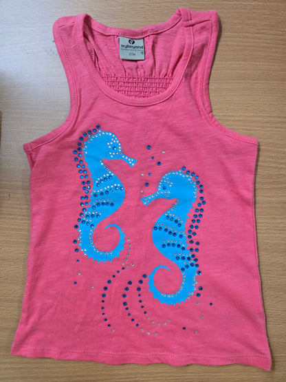 Girl's LS t-shirt - seahorse
