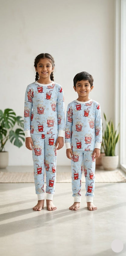 Unisex pant Co-ord Set - sky pop