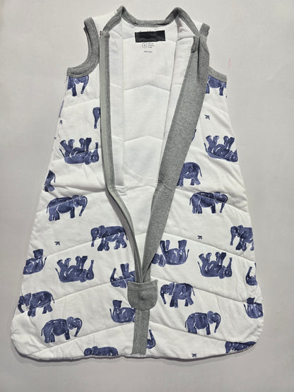 Baby's sleeping bag - blue elephant