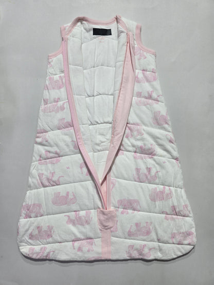Baby's sleeping bag - pink elephant