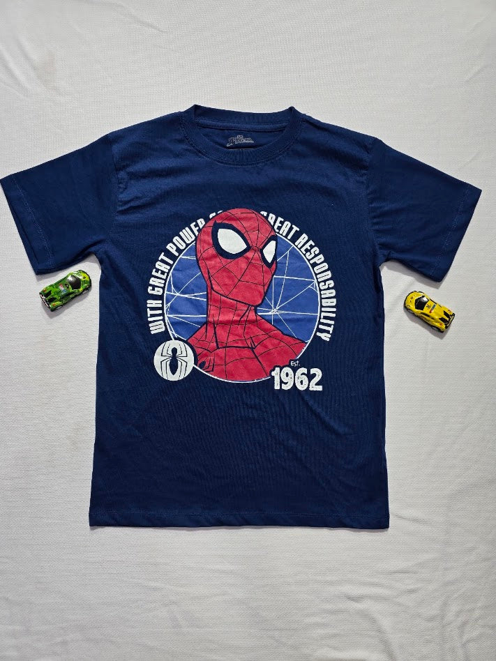 Boy's t-shirt - blue spider