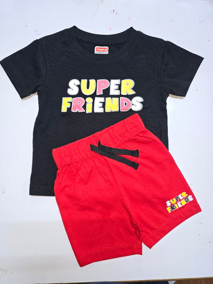 Baby's shorts set (Super friends)