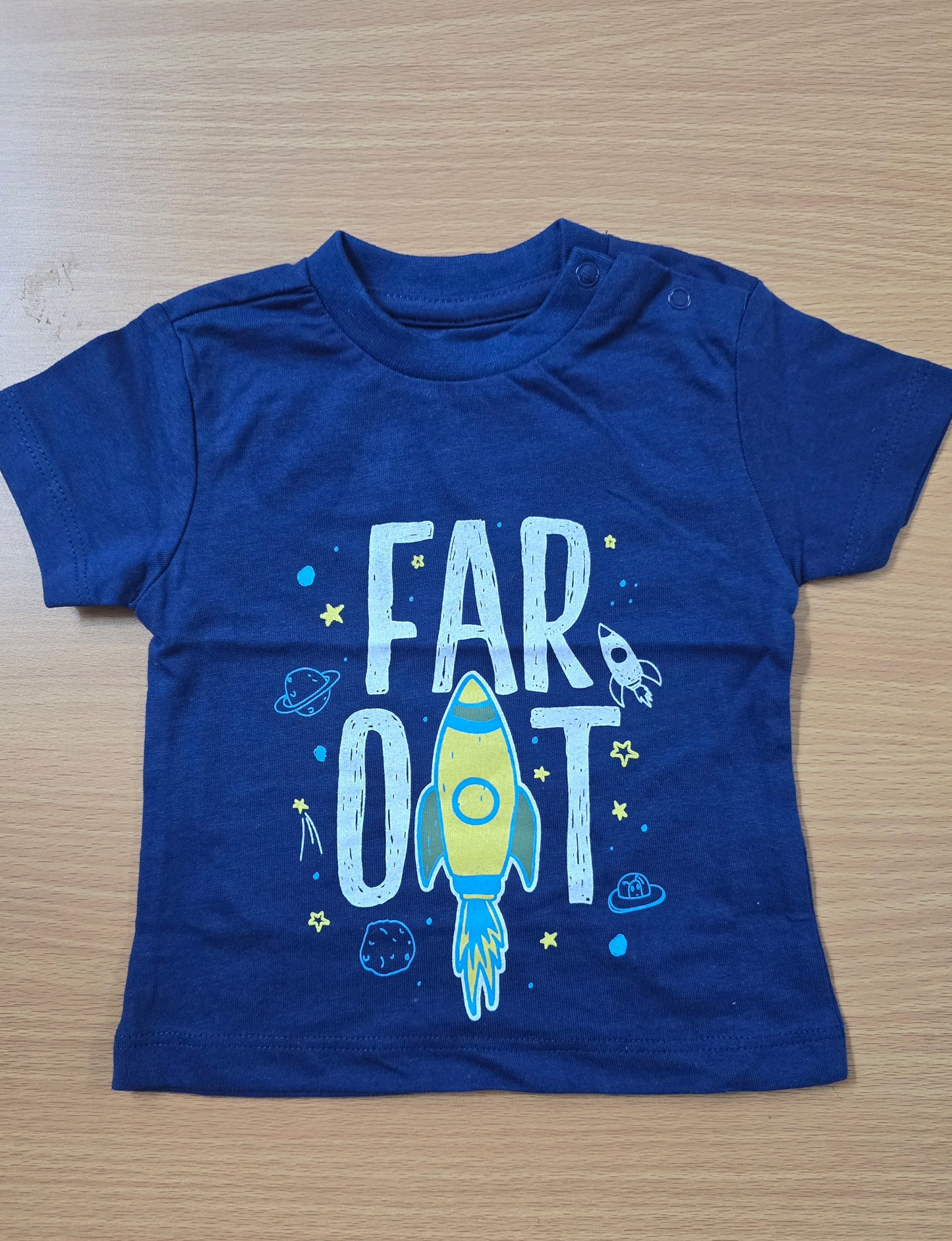 Baby's t-shirt - navy oat
