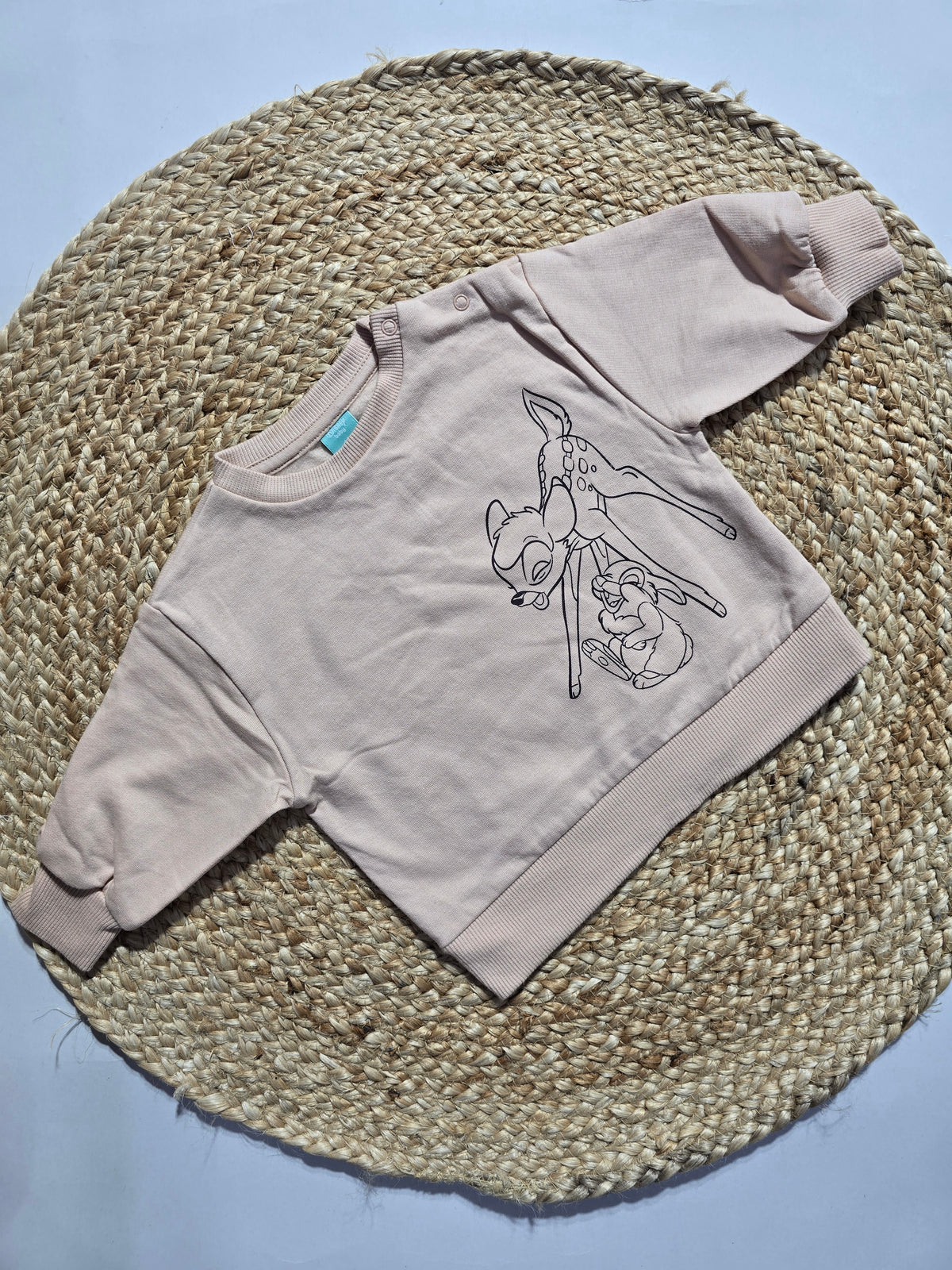 Baby's loop knit t-shirt - sandle deer