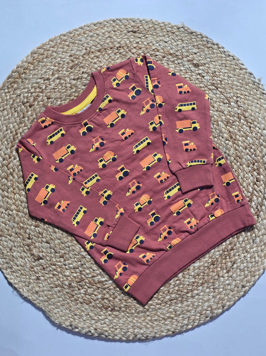 Baby's loop knit t-shirt - bus& trucks