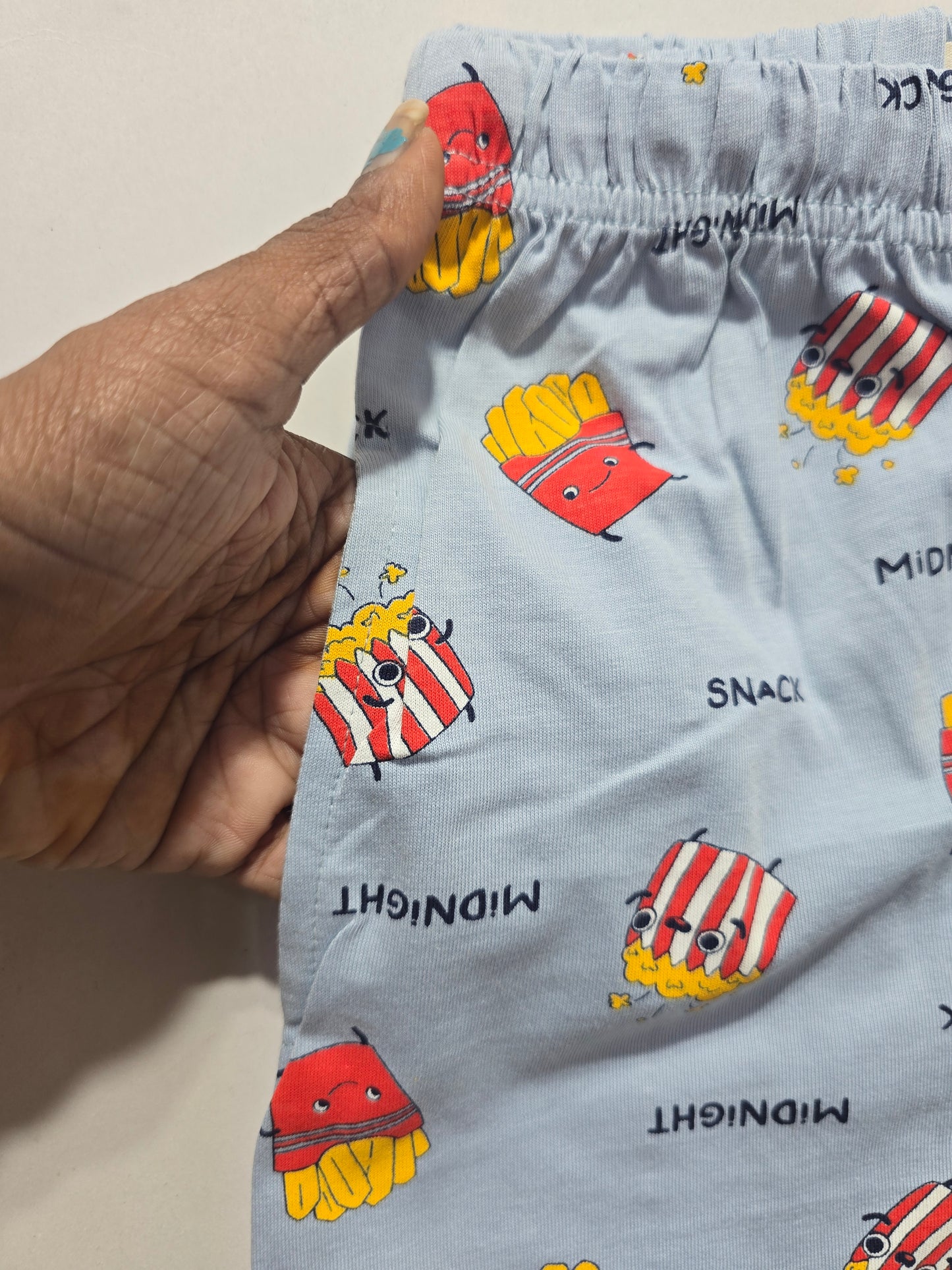 Unisex pant co-ord set - b/pop corn