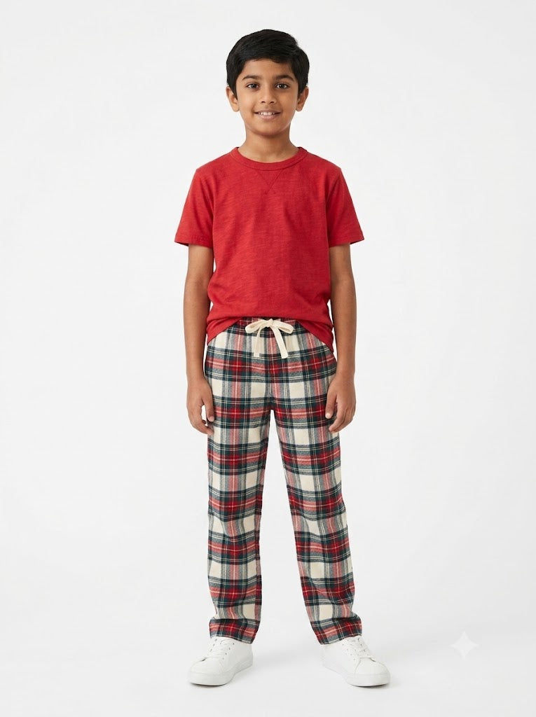 Boy's pant set - red