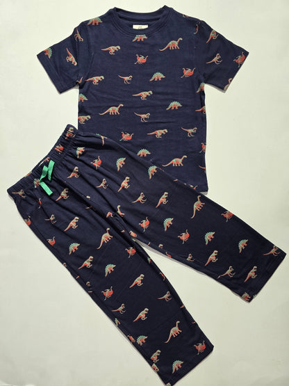 Unisex pant co-ord set - navy dino