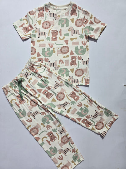 Unisex pant co-ord set - animals