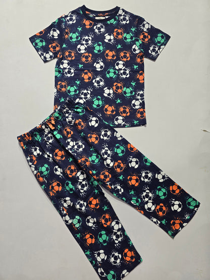 Unisex pant co-ord set - soccer ball