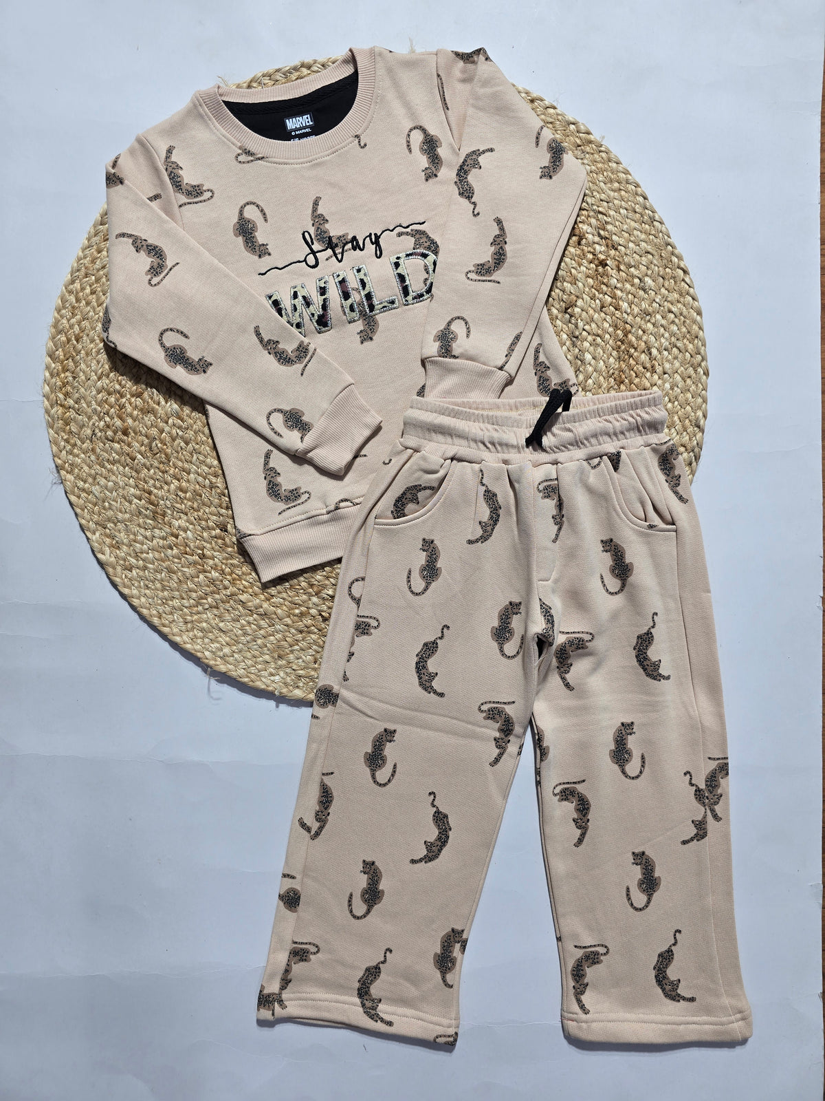 Unisex pant co-ord set - cheetah