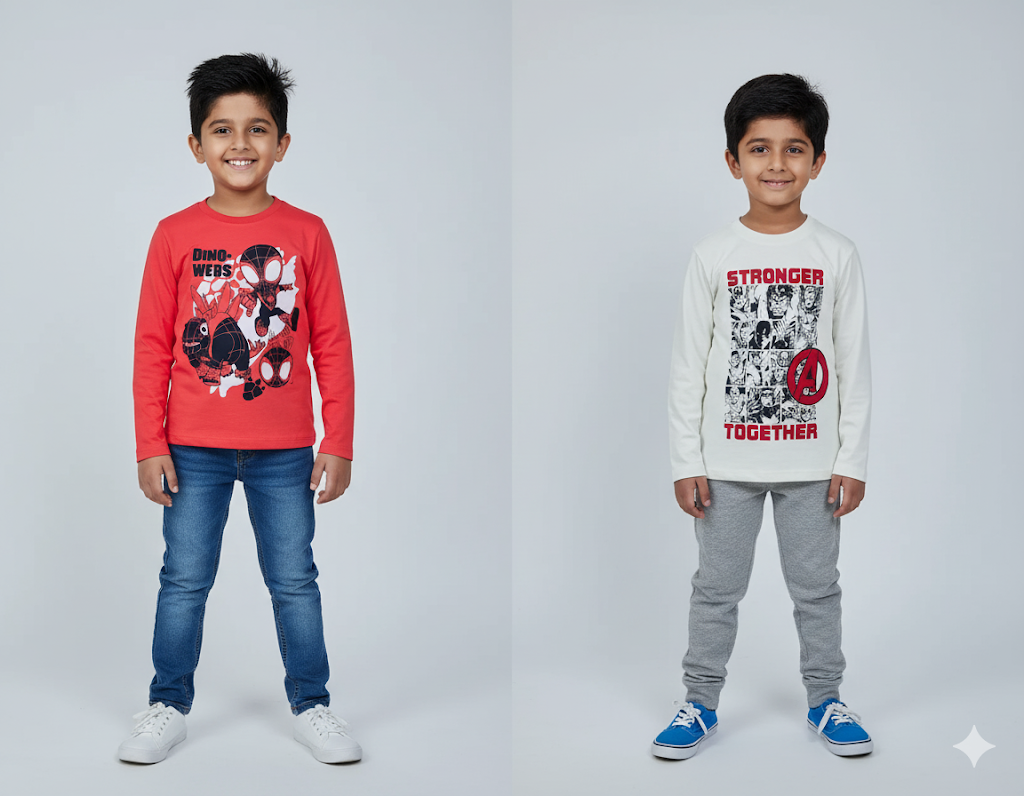 Boy's t-shirt (2 pcs combo)