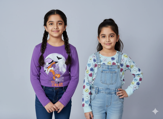 Girl's t-shirt (2 pcs combo)