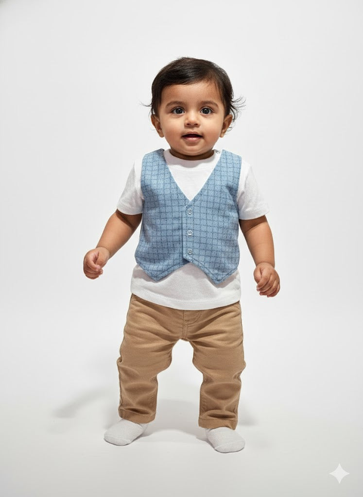 Baby's t-shirt with attached coat