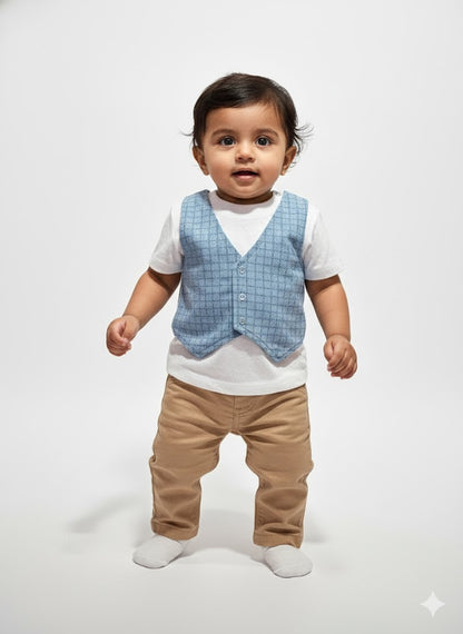 Baby's t-shirt with attached coat