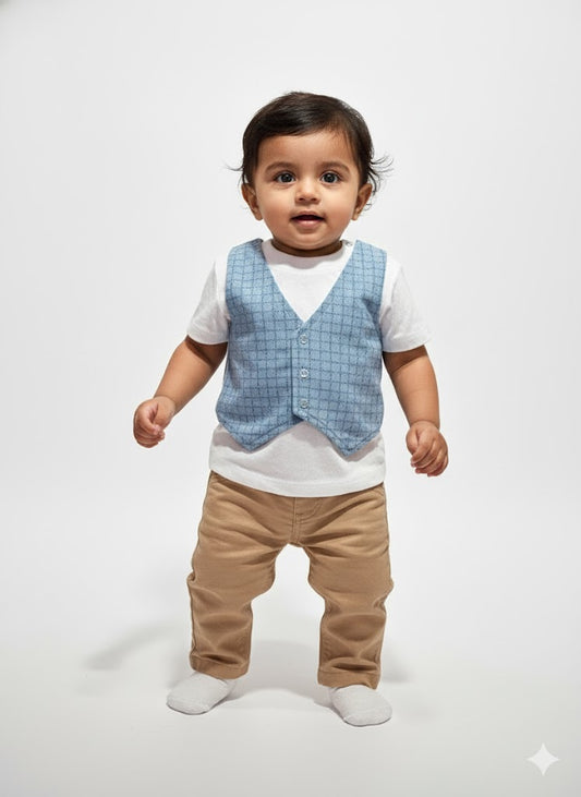 Baby's t-shirt with attached coat