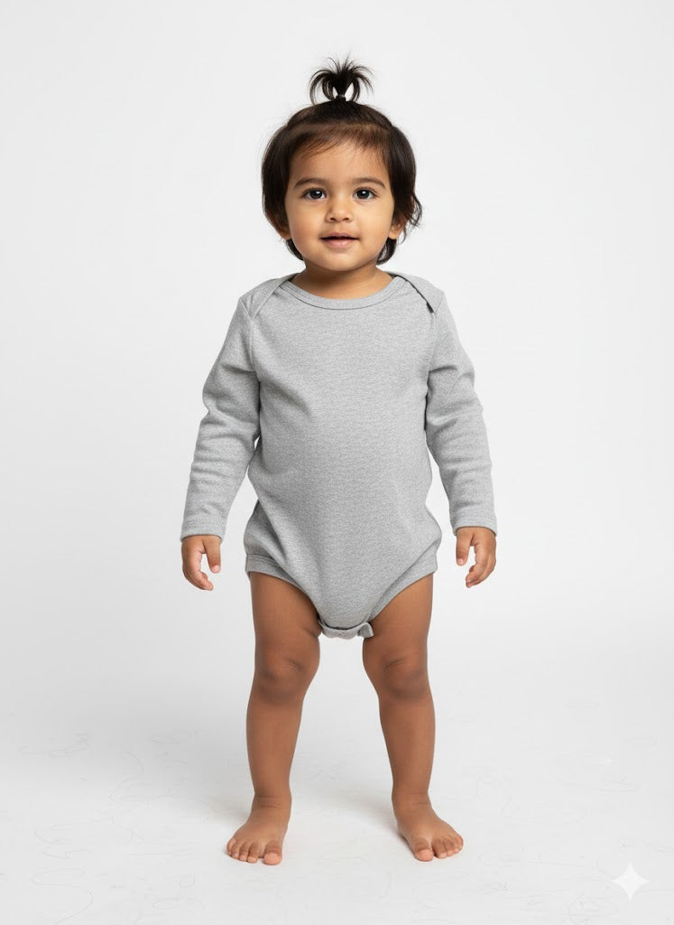 Baby's rompers - d. Grey