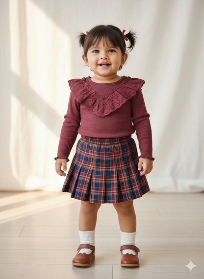 Girl's skirt set