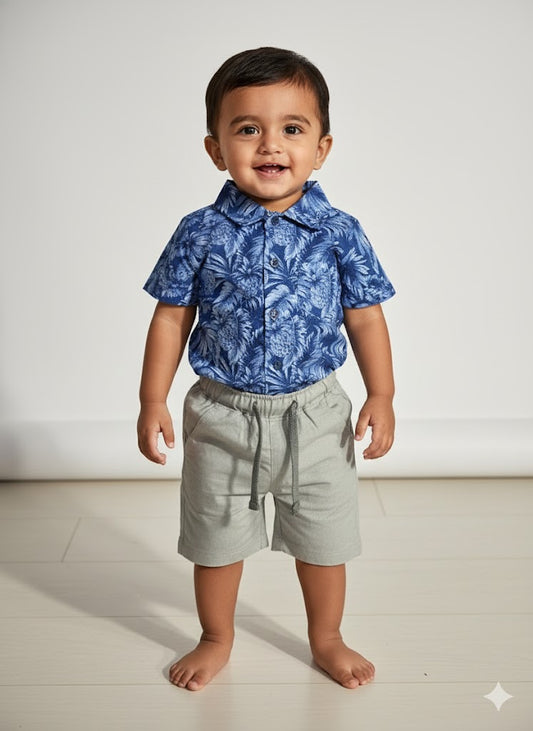 Boy's front open set