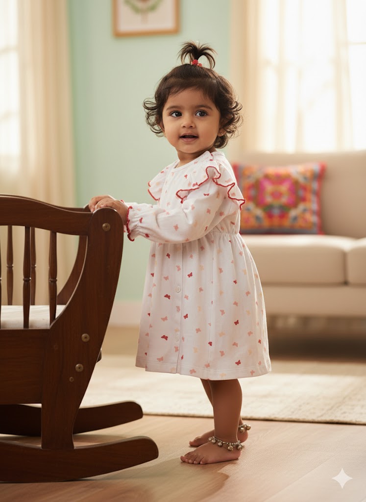 Baby's full open dress