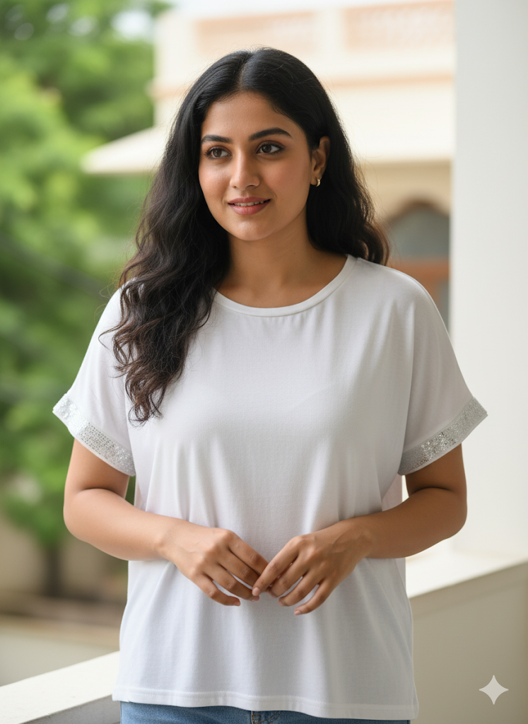 Women's t-shirt with stone